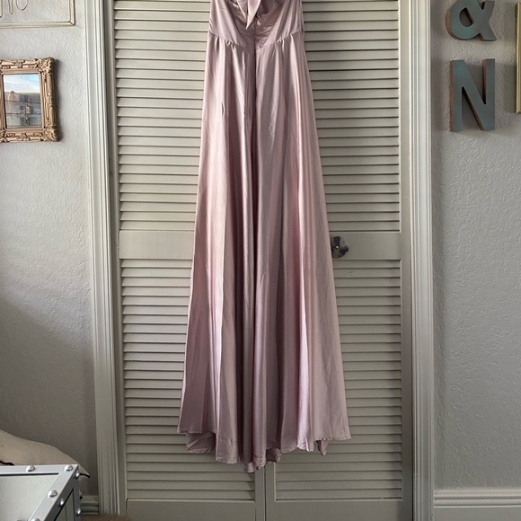 Pink Satin Shorts Dress - Picture 4 of 7